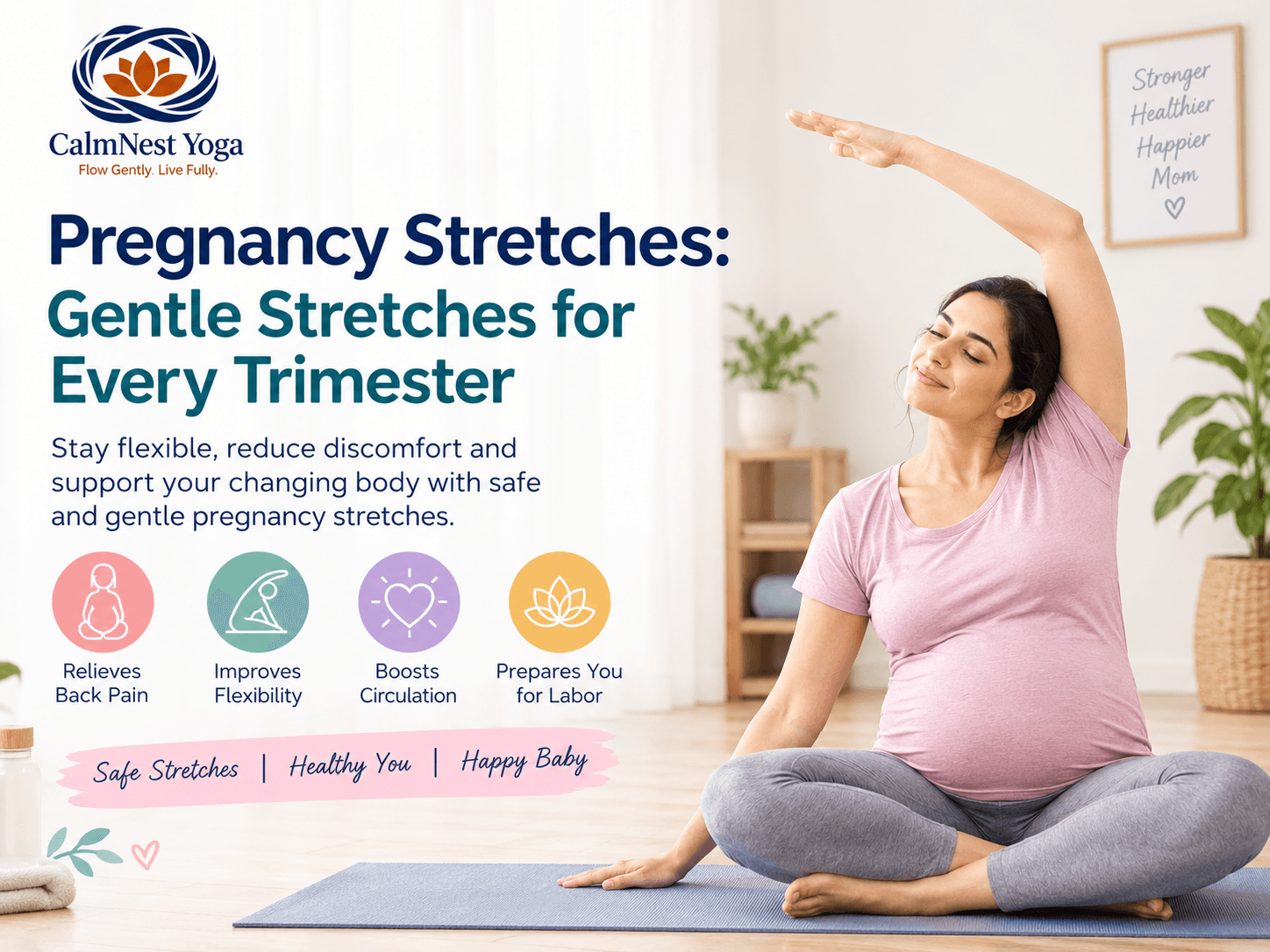 Pregnancy Stretches: Gentle Stretches for Every Trimester